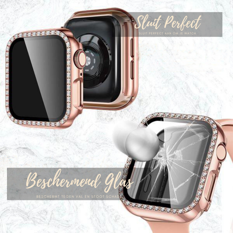 Étui protecteur en diamant pour Apple Watch